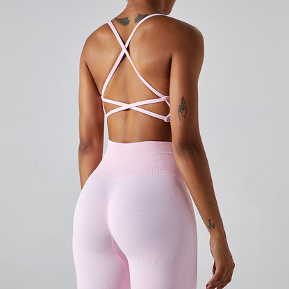 Seamless Yoga Sports Bra with Quick Dry Technology Fitness Tank Top with Gorgeous Racerback Design for Optimal Support and Comfort in Your Workout