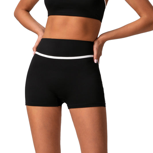 High Waisted Color Block Yoga Shorts for Women Tummy Control Butt Lifting Quick Dry Workout Bottoms for Fitness Everyday Wear