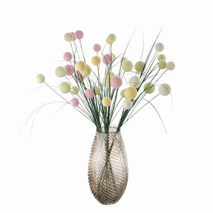 Realistic Dandelion Stem with Rose Bouquet - Stunning Home Décor Artificial Flowers for Chic Floral Arrangements and Wall Decor - INSMW61218