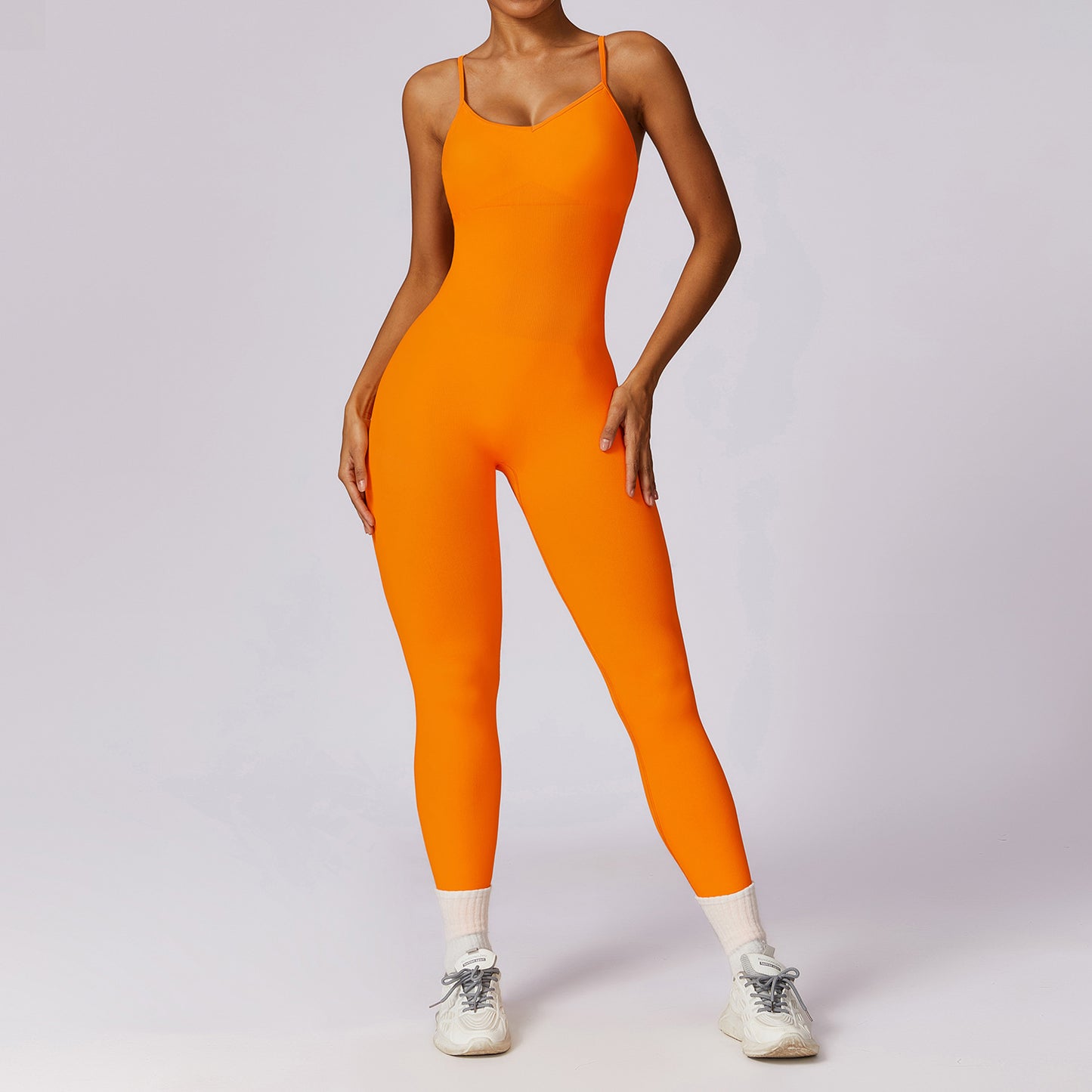 Seamless Back Yoga Bodysuit with Adjustable Straps for Dance Gym and Active Wear Elevate Your Workout with Style and Comfort