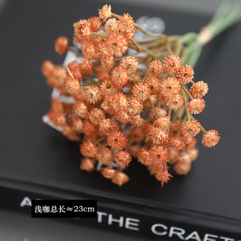 Charming Baby's Breath Plastic Flower Bouquet - Beautifully Crafted Faux Floral Decor for Home Decoration