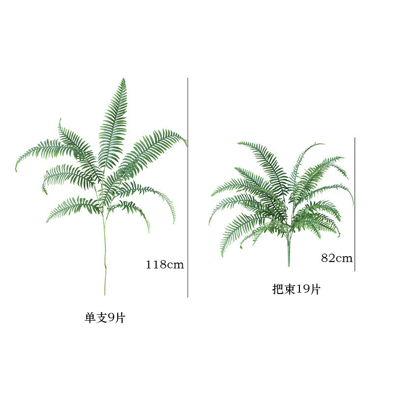 Realistic Green Fern Plant with Persian Leaf - Elegant Faux Greenery for Weddings, Nature-Inspired Decor, Outdoor Arrangements, and Lush Scenery