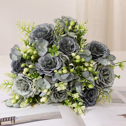 Stunning Artificial Floral Arrangement with Classic Peony, Rose, and Hydrangea for Weddings and Home Decor - Timeless Elegance and Versatile Style