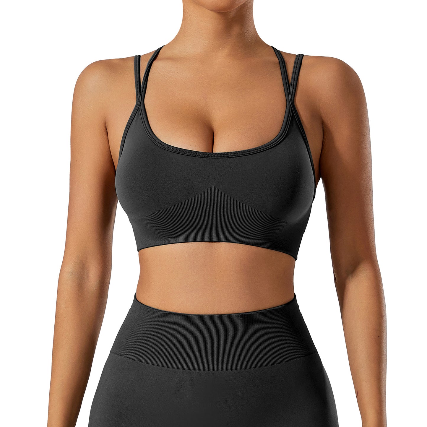 Summer Cross Back Sports Bra for Women and Supportive Activewear for Running Yoga and Fitness Comfortable Shock Absorbent Design for Maximum Movement