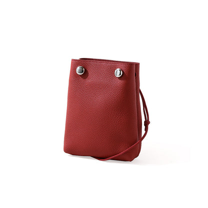 and Minimalist Genuine Leather Women's Crossbody Bag for Travel Quick Outings and Everyday Use