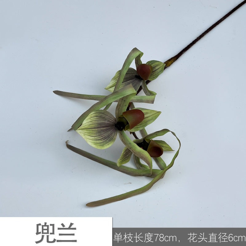 Authentic Single-Stem Cattleya Orchid Artificial Flower - Unique Spider Orchid Decor for Weddings and Home Spaces, Perfect Faux Floral Arrangement