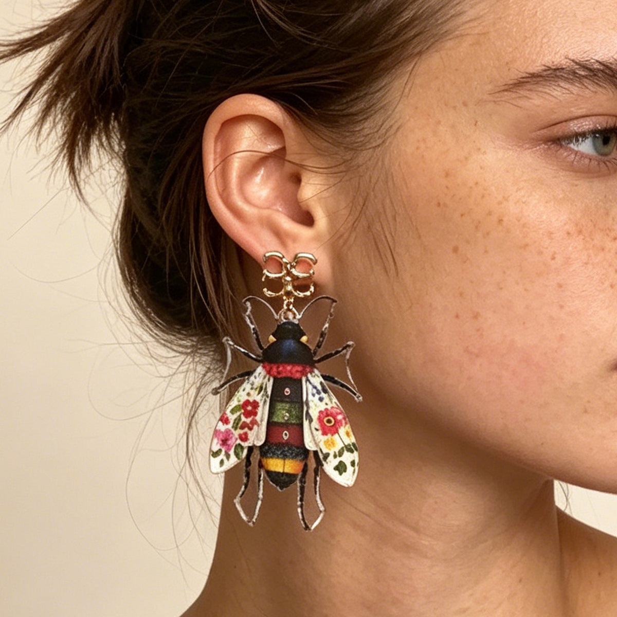Exquisite Statement Acrylic Insect Earrings - Unique Design, Versatile Style for Nature-Inspired Women