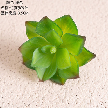 Lifelike Succulent Artificial Flowers - Pearl Leaf Home Decor for Weddings, Bouquets, and Floral Walls -  Quality Faux Flowers MW17685