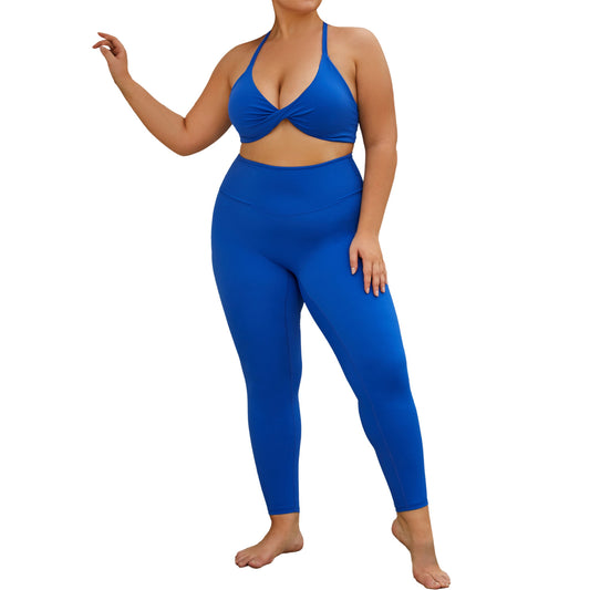 Plus Size High Waisted Yoga Set for Women Comfortable Quick Dry Activewear for Fitness Enthusiasts and Functional 8013