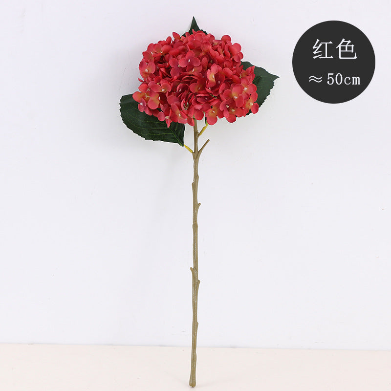 Realistic Gradient Hydrangea Stem - 11-Branch Faux Flower for Stunning Wedding and Home Decor, Perfect for DIY Creations