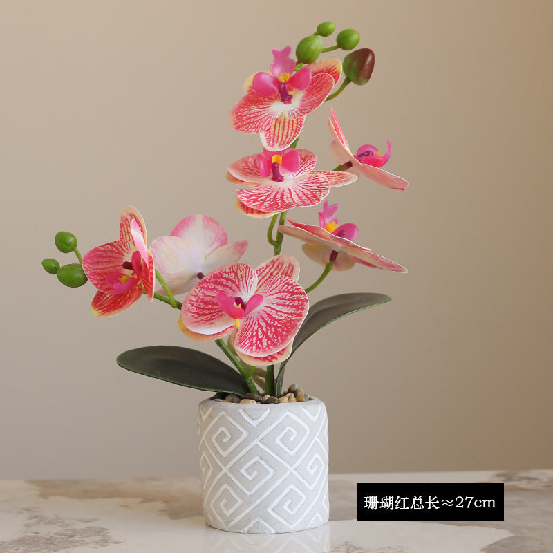 Lifelike Orchid Potted Plant for Home Decor & Wedding Photography – Perfect for Hotels, Desks, Living Rooms, and Outdoor Events