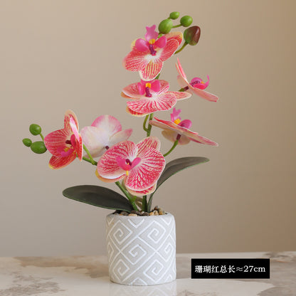 Lifelike Orchid Potted Plant for Home Decor & Wedding Photography – Perfect for Hotels, Desks, Living Rooms, and Outdoor Events