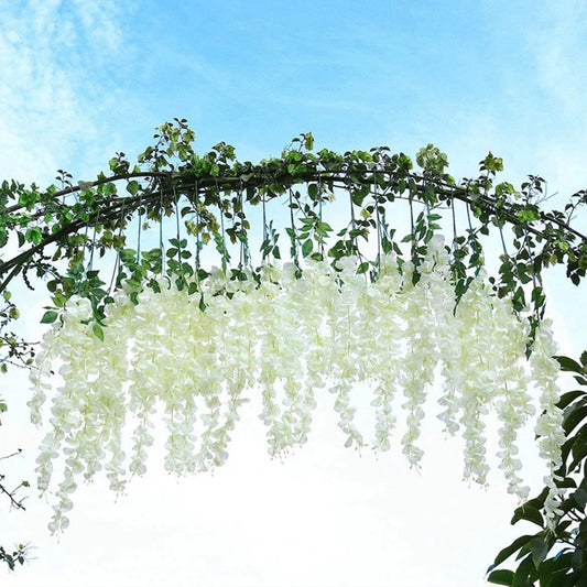 Elegant European-Style Faux Wisteria and Orchid Floral Cluster - Perfect for Weddings, Celebrations, and Store Displays