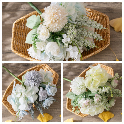 Trendy Hydrangea-Inspired Faux Flower Bouquet for Home Decor - Perfect for Weddings and Floral Walls - DY1-3120