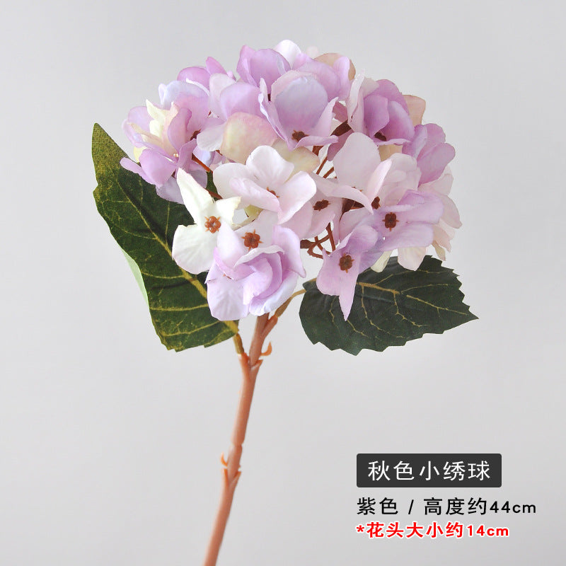 Single Stem Faux Hydrangea Flower - Elegant Home Décor Accent for Living Room, Perfect for Weddings and Special Occasions, Stunning Decorative Bouquet for Handheld Flower Arrangements