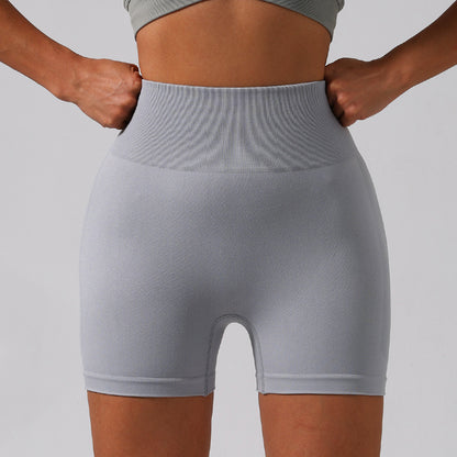 Seamless High Waisted Peach Butt Yoga Shorts for Women Sculpting Fitness Running and Yoga 3 Inch Athletic Spandex Shorts