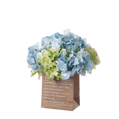 Realistic Hydrangea Flower Heads for Home Décor, Wedding Bouquets, Aisle Decorations, and Floral Walls - Artificial Silk Flowers (Model MW07356)