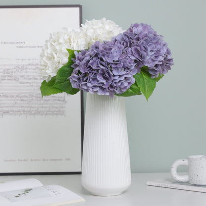 Realistic Hydrangea Bouquet - Elegant Faux Silk Flowers for Home Décor, Hotel Decoration, and Stylish Table Centerpieces