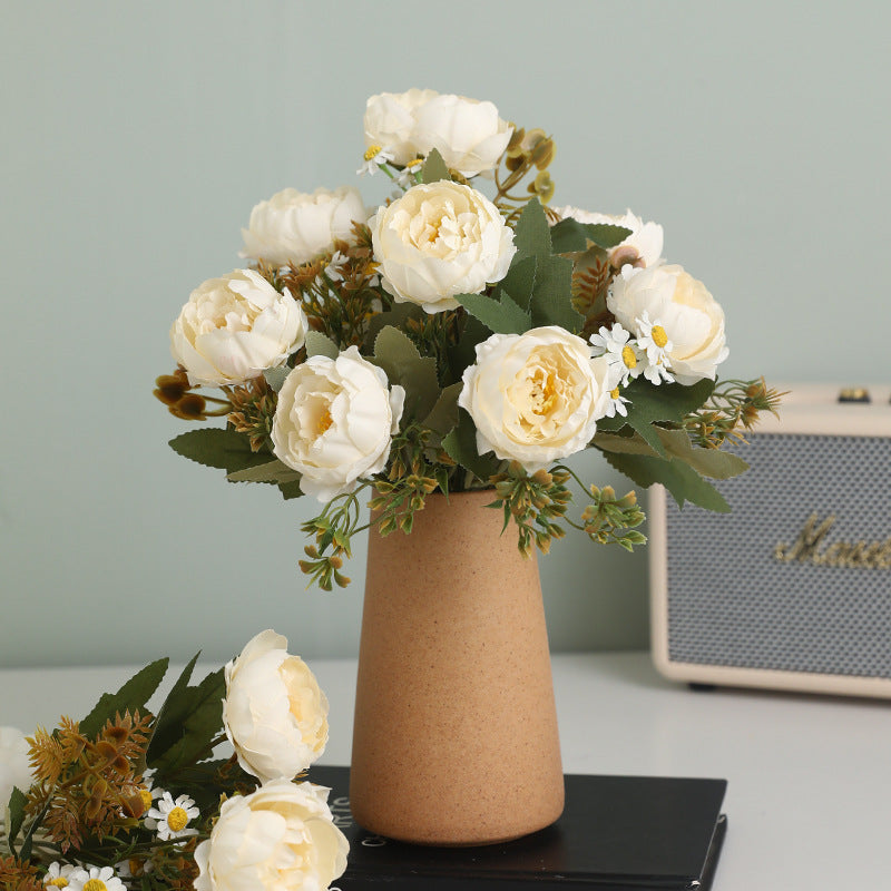 Stunning Korean-Inspired 5-Piece Peony Bouquet - Perfect for Home Decor, Wedding Photography, and Bridesmaid Floral Arrangements