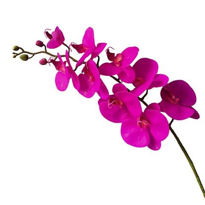 3D Printed Orchid Flower Sculpture - Elegant 9-Head Display for Hotels and Lounges - High-Quality Floral Centerpiece