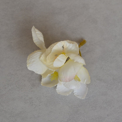 Realistic Faux Hydrangea & Lily of the Valley Floral Head - Handmade Accessories for Clothing, Photography Props, and Artificial Floral Arrangements