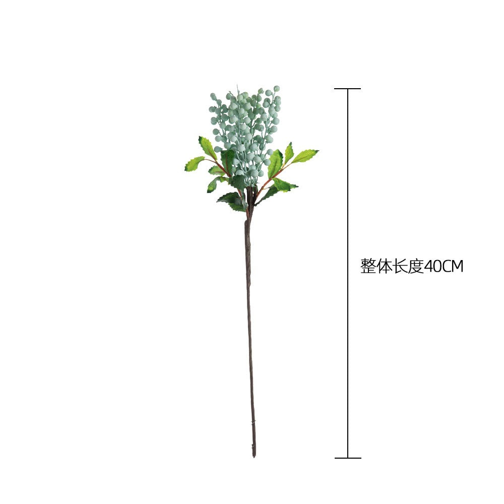 Stunning INS-Style Artificial Floral Decoration: Five-Head Berry String Faux Greenery for Weddings and Home Decor - Model MW74412