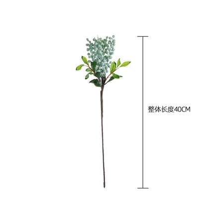 Stunning INS-Style Artificial Floral Decoration: Five-Head Berry String Faux Greenery for Weddings and Home Decor - Model MW74412