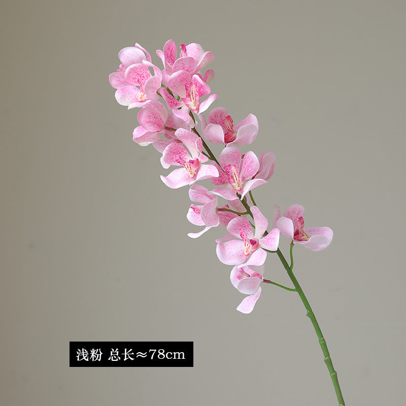 Lifelike East Asian Orchid Plant - Single Stem Artificial Flower for Home Décor, Weddings, and Hotel Arrangements