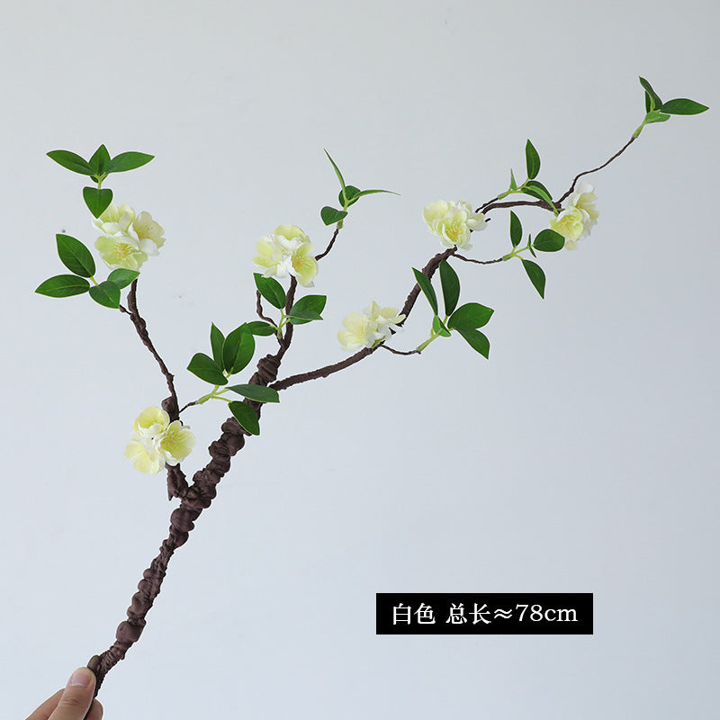 Faux Foam Cherry Blossom Branch - Elegant Home Decor, Bendable Silk Floral Arrangement, Perfect for Indoor & Outdoor Styling