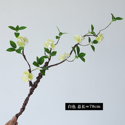 Faux Foam Cherry Blossom Branch - Elegant Home Decor, Bendable Silk Floral Arrangement, Perfect for Indoor & Outdoor Styling