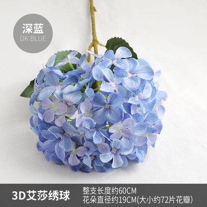 Stunning Faux Hydrangea Bouquet for Wedding Decor and Home Decoration – 3D Printed Elsa-inspired Floral Arrangement for Living Room Elegance