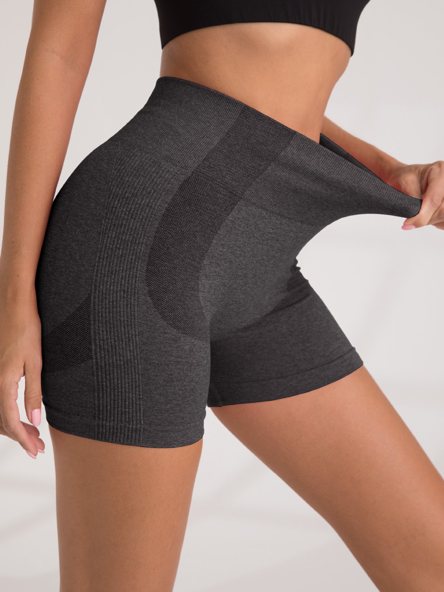 High Waisted Seamless Yoga Shorts for a Lifted Peach Butt Breathable Quick Dry Athletic Running Shorts for Gym and Fitness