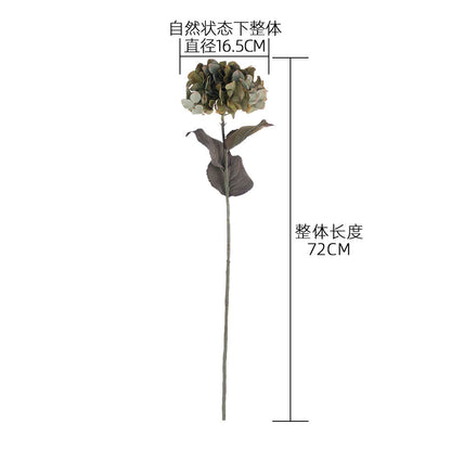 Stylish INS Home Decor: Dried Hydrangea Faux Flowers - Beautifully Realistic Artificial Blooms for Effortless Elegance - Model DY1-4132B