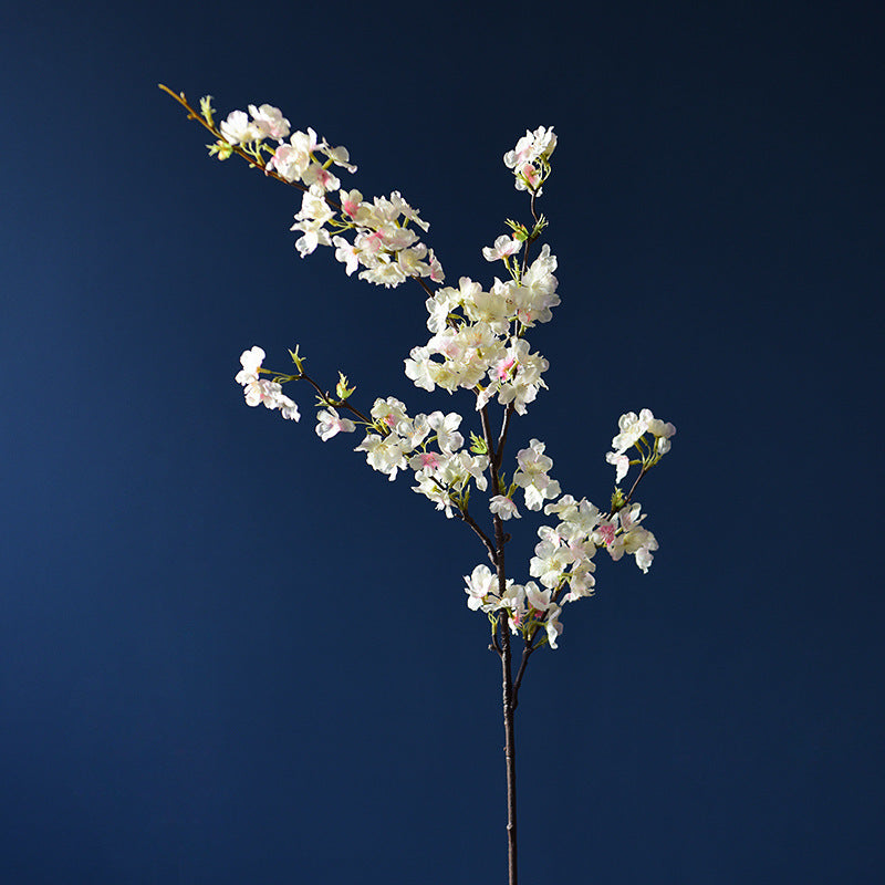 Realistic Long-Stem Cherry Blossom Artificial Flowers - Elegant Peach Blossom Table Centerpiece for Luxurious Home Decor, Perfect for Dining Tables and TV Cabinets