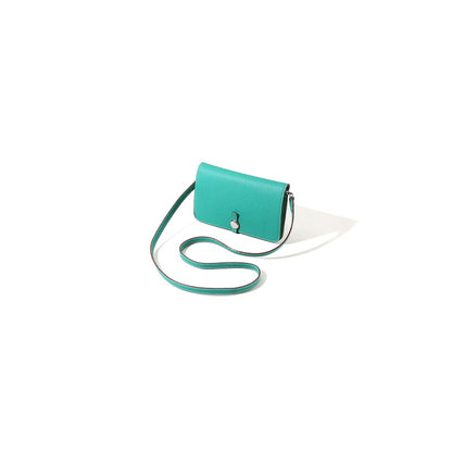 Leather Envelope Crossbody Bag for Women High End Genuine Cowhide Small Shoulder Bag with Chic Design and Versatile Use