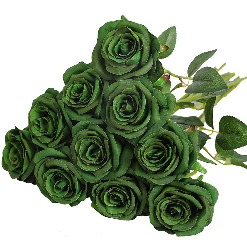 Stunning Single Silk Rose - Realistic Faux Flower for Outdoor Weddings, Valentine's Day Gifts, and Romantic Decor