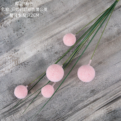 Realistic Dandelion Stem with Rose Bouquet - Stunning Home Décor Artificial Flowers for Chic Floral Arrangements and Wall Decor - INSMW61218