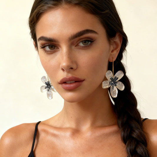 Stylish Vintage-Inspired Floral Earrings for Women – Unique and Elegant Handmade Accessories with a High-End Feel