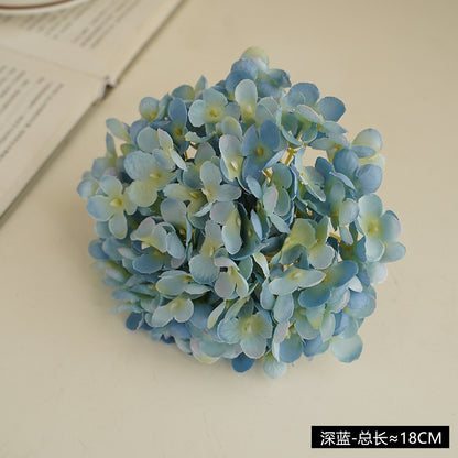 Realistic Hydrangea Flower Head - DIY Craft Supply for Wedding Decorations - 11 Branch Faux Floral Arrangement for Stunning Centerpieces