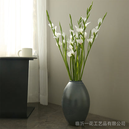 Realistic Single-Stem Gladiolus Flower - Modern Minimalist Decorative Bouquet for Home Decor, Photography Props, and Elegant Displays