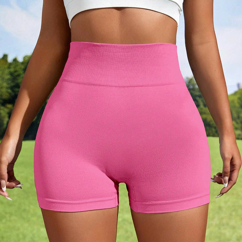 High Waist Seamless Knitted Peach Lift Yoga Shorts for Women for Workouts Running and Fitness Activities