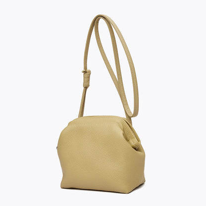 Chic and Cozy Fashion Minimalist Cloud Bag Genuine Leather Shell Bag for Women Shoulder and Crossbody Purse with Soft Touch