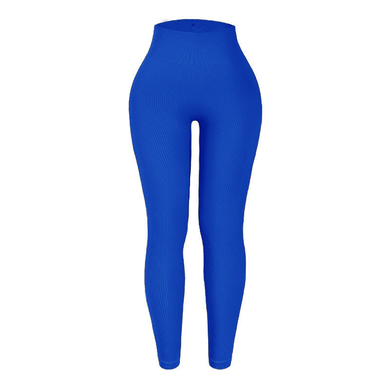 Seamless High Waisted Yoga Leggings Ribbed Fitness Pants for Comfort and Style in Your Workout