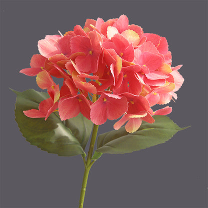 Single Stem Touch-Feel French Hydrangea - Realistic, Moisture-Retaining Artificial Hydrangea Flower for Elegant Home Decoration and Hotel Floral Arrangements