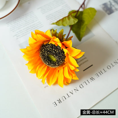 Realistic Sunflower Faux Flowers - Perfect Home Décor for Living Rooms, Picnics, Weddings, and Photography Props