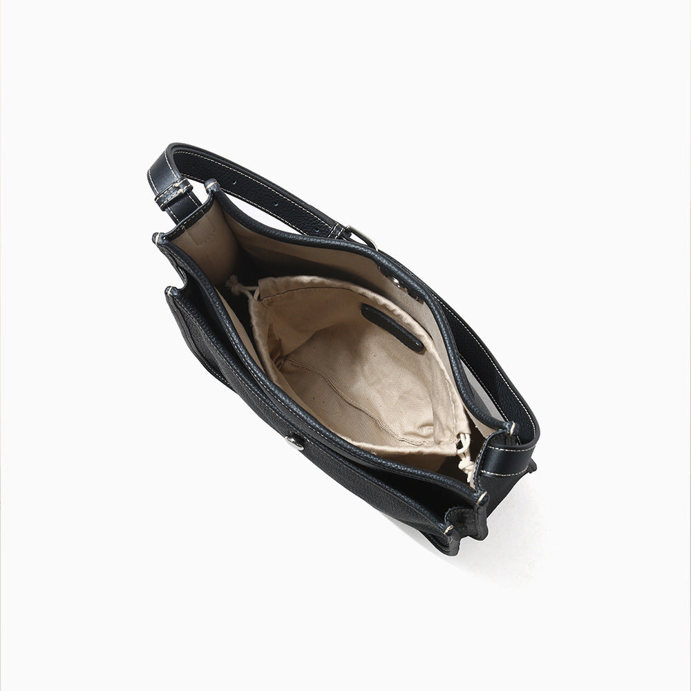 Genuine Leather Large Capacity Women's Tote Bag Work Commuter Shoulder Bag with Versatile Crossbody Design