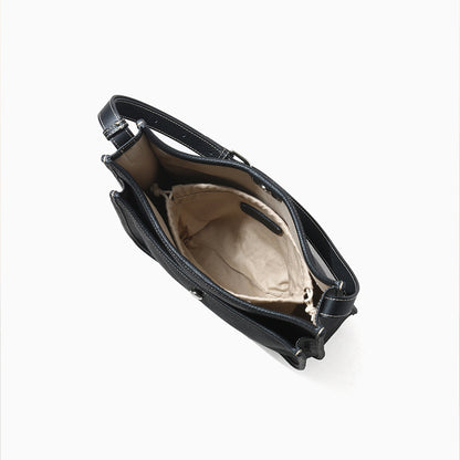 Genuine Leather Large Capacity Women's Tote Bag Work Commuter Shoulder Bag with Versatile Crossbody Design