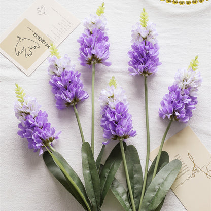 Realistic Lavender Hyacinth Artificial Flowers - Perfect Table Decor for Fresh and Airy Home Styles | Faux Floral Arrangements for Weddings and Special Events