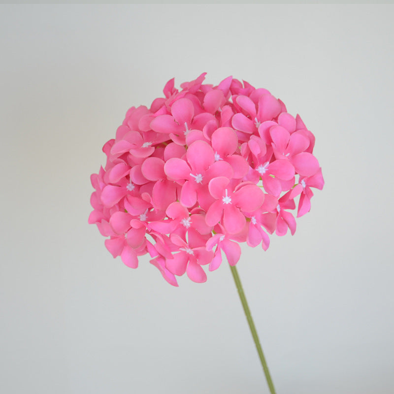 Single Stalk Hydrangea Lollipop Flower - Realistic Artificial Silk Flower for Wedding Decor, Stylish Aisle Decoration, and Home Living Room Arrangement