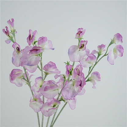 Realistic Faux Pea Blossom Table Centerpiece - Stylish Home Decor Floral Bouquet for Photography, Wedding Celebrations & Event Styling